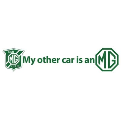 MGCC 'My other car is an MG' Sticker