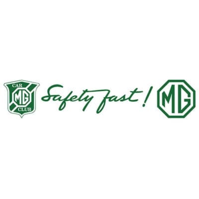 <i>'Safety Fast!'</i>  slogan Sticker