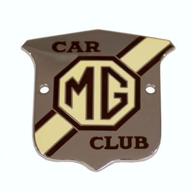 Small MG Car Club Grille Badge