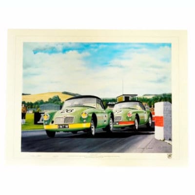 MGA Twin Cams At Goodwood Print