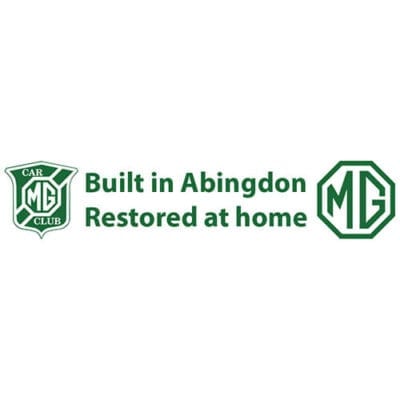 MGCC 'Built in Abingdon' Sticker