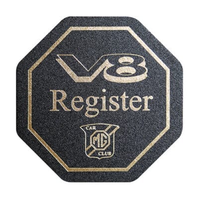 V8 Register Coaster
