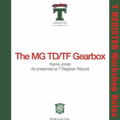 T Register TD/TF Gearbox Booklet