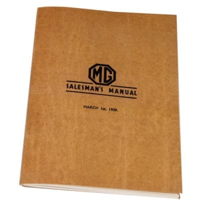 SVW Salesman's Manual