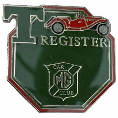 T Register Pin Badge