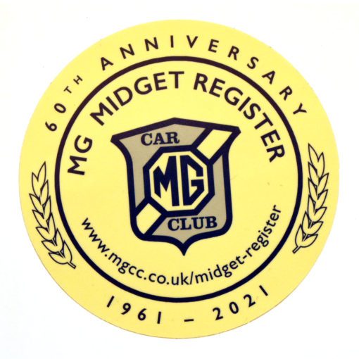 Midget Register Car window sticker Low Res