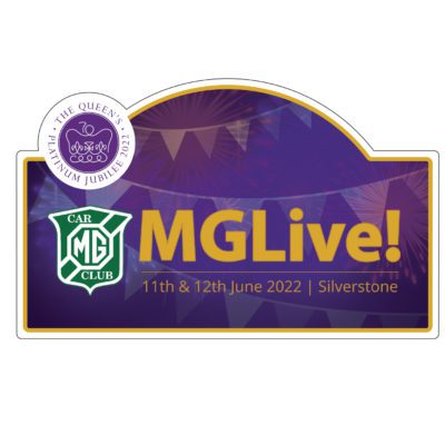 MGLive! 2022 Jubilee Rally Plate