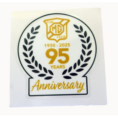 MGCC 95th Anniversary window sticker